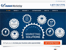 Tablet Screenshot of instantmarketingsystems.net